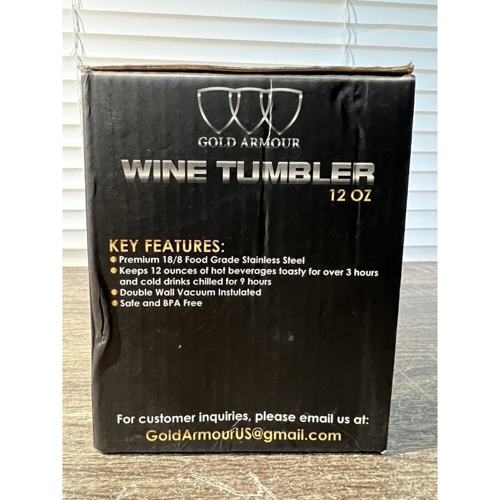 Wine Stainless Steel Tumbler 12oz Sip Lid Vacuum Double Wall Insulated - Picture 3 of 5